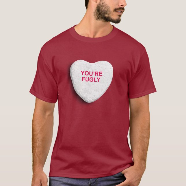 T-shirt VOUS êtes COEUR de SUCRERIE de FUGLY (Devant)