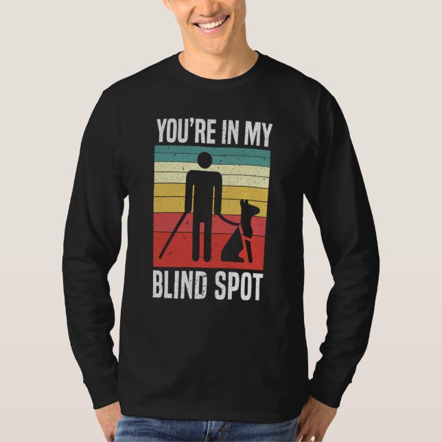 T-shirt Vous êtes dans mon angle mort Sensibilisation au b (Devant)