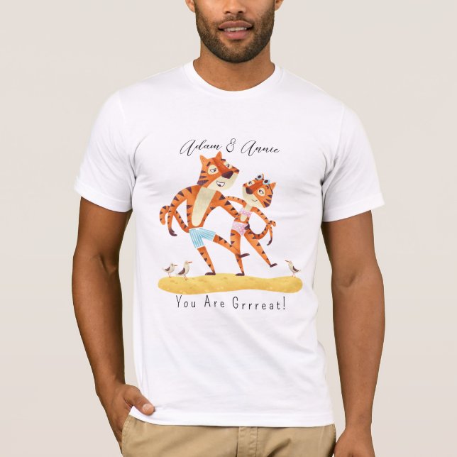 T-shirt Vous êtes Grand Tigre Customisé Cadeau Lui (Devant)