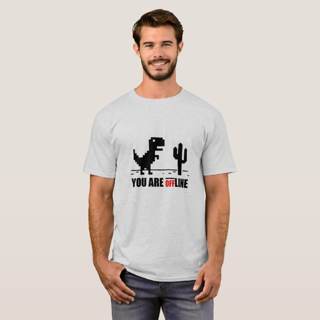 T-shirt Vous êtes hors ligne (Devant entier)