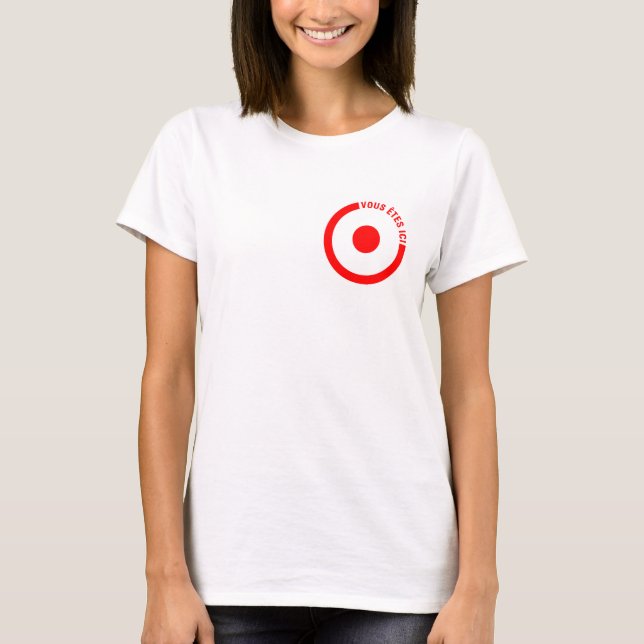 T-shirt VOUS ETES ICI 2 Débardeur femme (Devant)