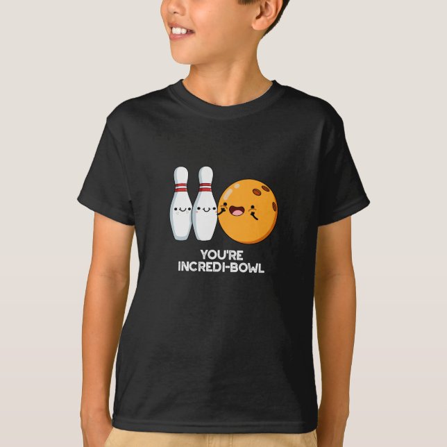 T-shirt Vous êtes Intensidi-bol Funny Bowling Pun Dark BG (Devant)