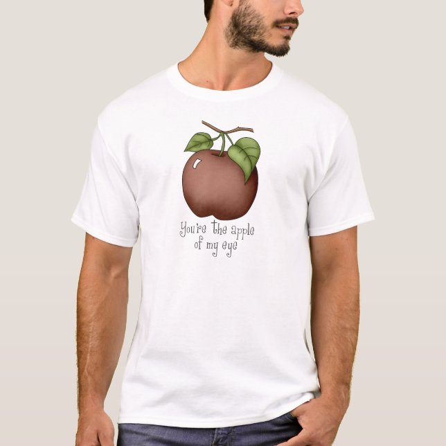 T-shirt Vous êtes la pomme de mon oeil (Devant)