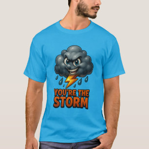 T-shirt Vous êtes la tempête - Glossy 3D Storm Cloud Desig