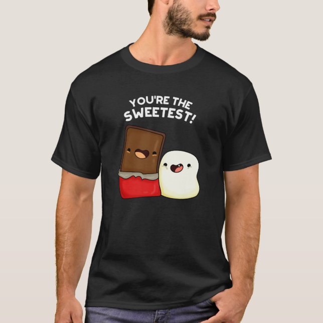 T-shirt Vous êtes le plus mignon jeu de snacks Dark BG (Devant)