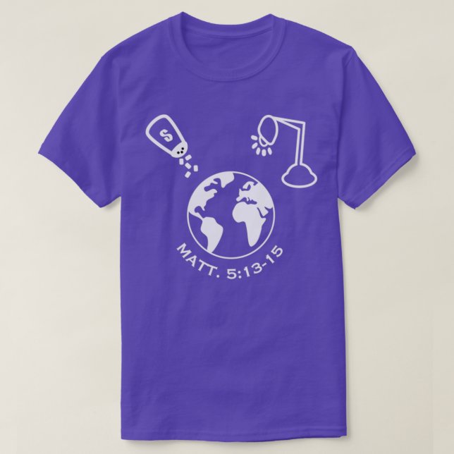 T-shirt Vous êtes le sel et la lumière du monde (Design devant)