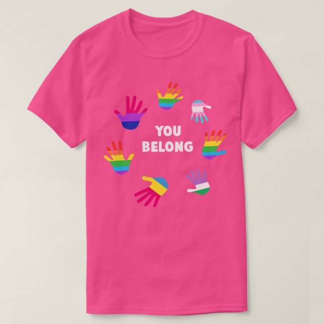 T-shirt Vous êtes LGBT Gay pride Tee LGBTQ Supporter Cadea (Design devant)