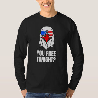 T-shirt Vous êtes libre ce soir Aigle américain patriotiqu