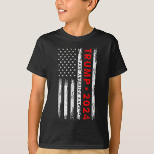 T-shirt Vous êtes libre ce soir Drapeau américain Aigle pa