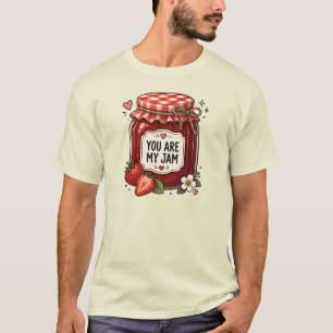 T-shirt Vous êtes ma confiture Pot de fraise mignon esthét