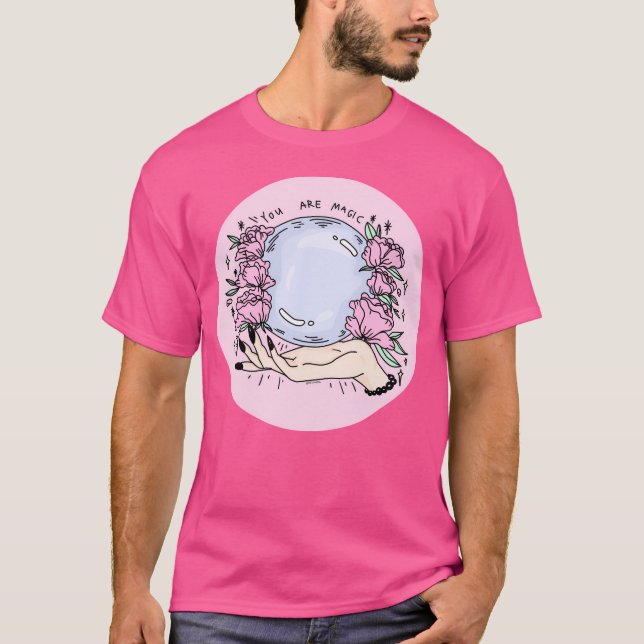 T-shirt Vous êtes magiqueRose- (Devant)