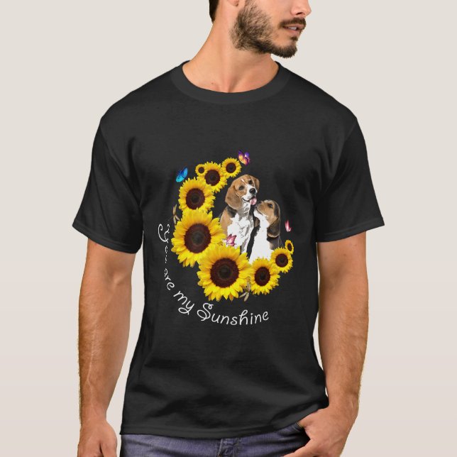 T-shirt Vous êtes mon chien Beagle Sunshine (Devant)