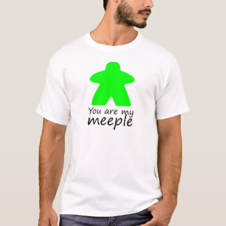 T-shirt Vous êtes mon meeple - contour vert de W.