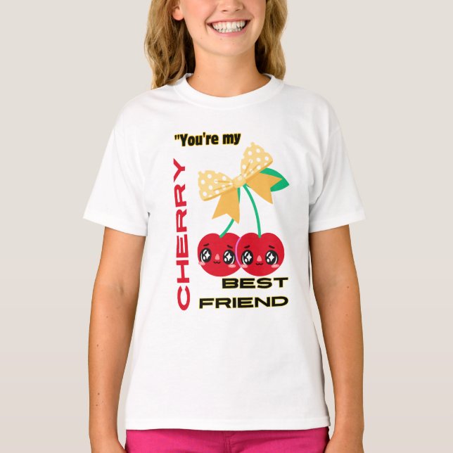 T-SHIRT VOUS ÊTES MON MEILLEUR AMI CHERRY (Devant)