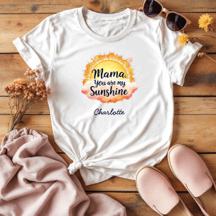 T-shirt Vous Êtes Mon Soleil   Cadeau Sentimental Pour Mam