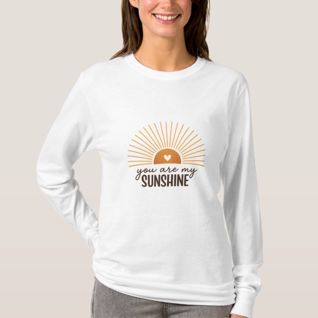 T-shirt Vous êtes mon soleil Design Soleil levant | Modern (Devant)
