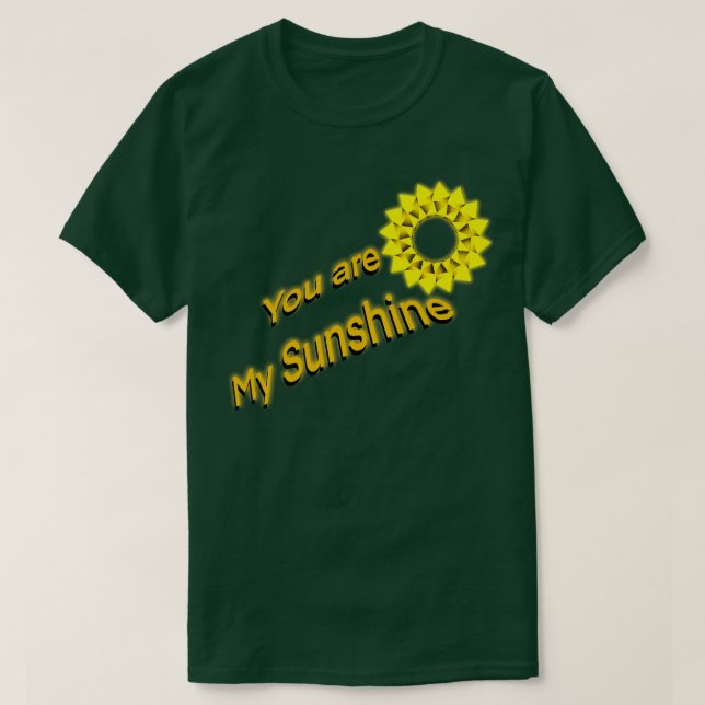 T-shirt Vous êtes mon soleil origami soleil (Design devant)