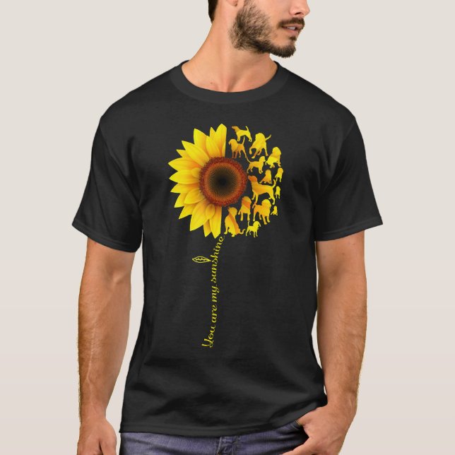 T-shirt Vous êtes mon Sunshine Beagle de demi-tournesol (Devant)