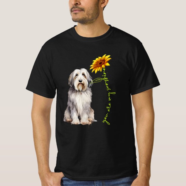 T-shirt Vous Êtes Mon Sunshine Cute Bearé Collie (Devant)