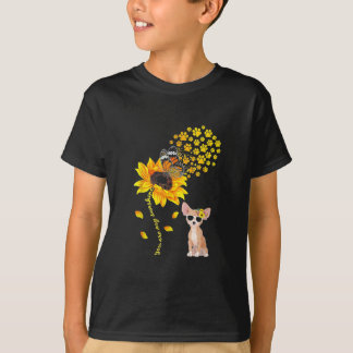 T-shirt Vous Êtes Mon Sunshine Tournesol Chihuahua Hommes