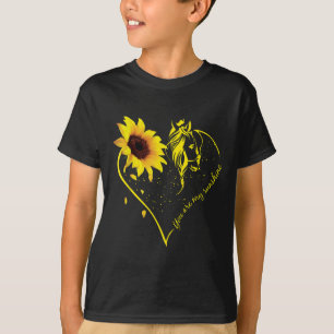 T-shirt Vous Êtes Mon Sunshine Tournesol Et Cheval