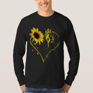 T-shirt Vous Êtes Mon Sunshine Tournesol Et Cheval