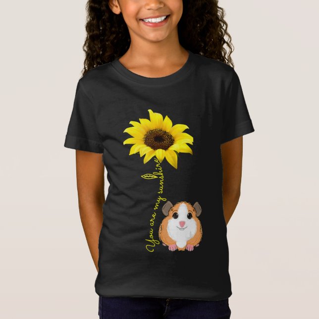 T-Shirt Vous Êtes Mon Sunshine Tournesol Guinée Pig Maman (Devant)