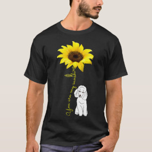 T-shirt Vous Êtes Mon Sunshine Tournesol Poodle Amant Mama