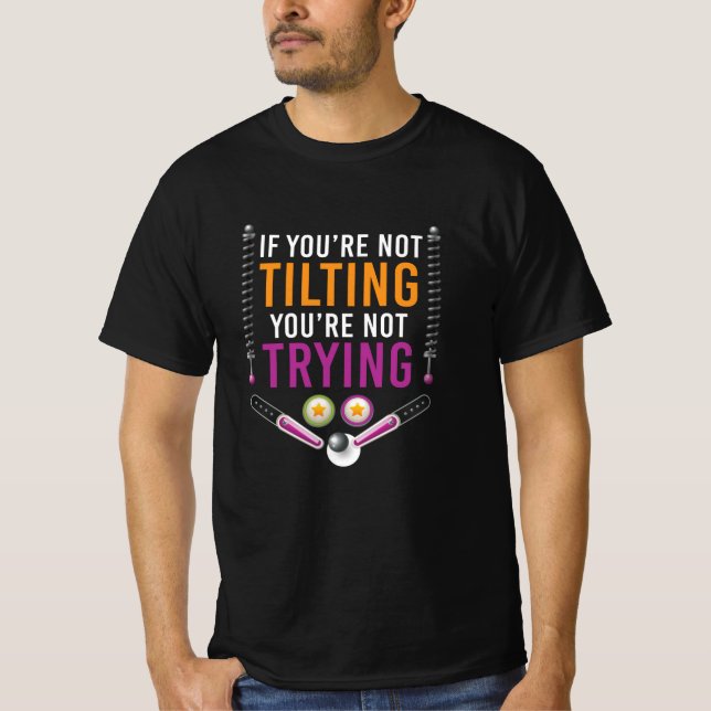 T-shirt Vous êtes Nat Tilting Pinball Arcade Retro (Devant)
