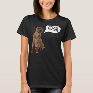 T-shirt Vous Êtes Pawsome Pitbull