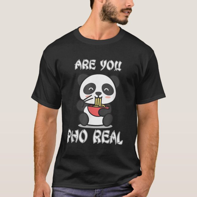 T-shirt Vous êtes Pho Real Panda Noodle (Devant)