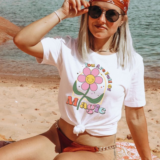 T-shirt Vous êtes plein de magie, Good Vibes Retro Daisy C (Créateur téléchargé)