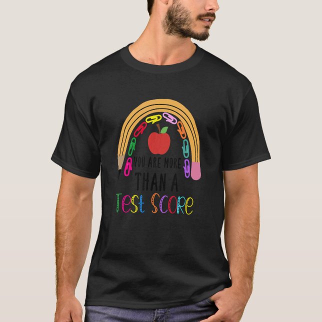 T-shirt Vous Êtes Plus Qu'Un Test Score Cool Rainbow Test  (Devant)