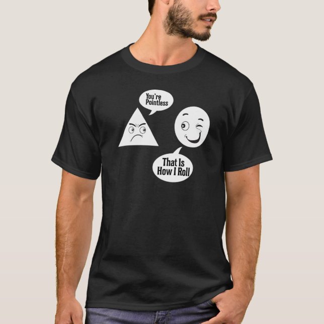 T-shirt Vous Êtes Sans Point Triangle Cercle Funny Math Te (Devant)