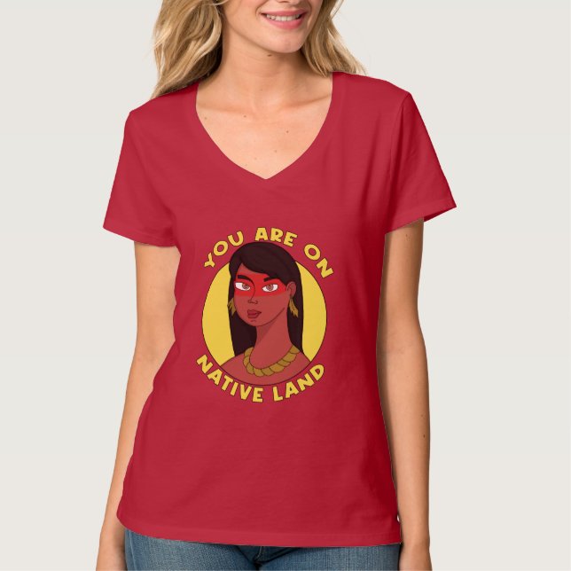 T-shirt Vous êtes sur la terre natale (Devant)