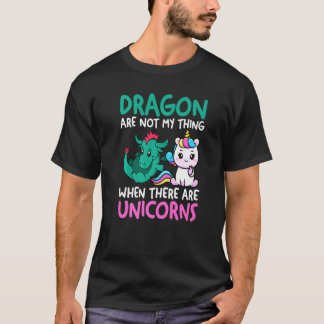 T-shirt Vous êtes toujours un dragon même si une licorne m