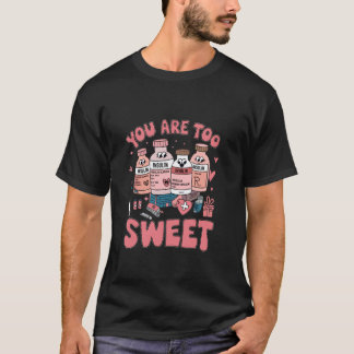 T-shirt Vous êtes trop mignonne Valentine infirmière insul