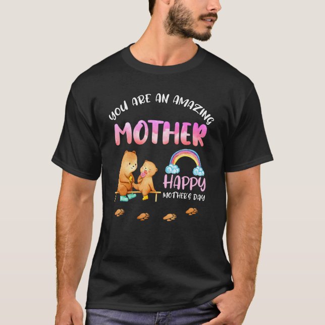 T-shirt Vous Êtes Une Mère Extraordinaire Ours (Devant)