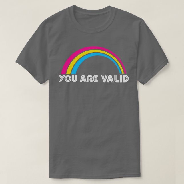 T-shirt Vous Êtes Valide Pansexual LGBT Pride Lgbtq Pride  (Design devant)