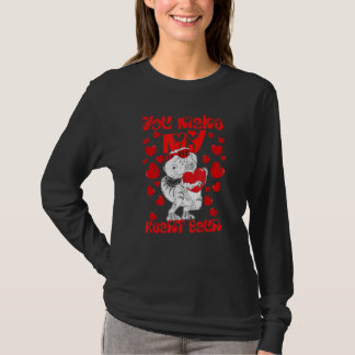 T-shirt Vous faites battre mon cœur Saur Raptor dinosaure