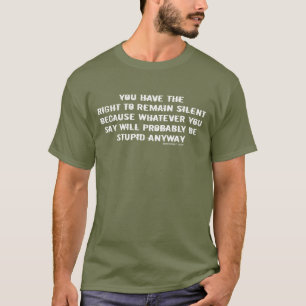 T-shirt Vous faites demeurer le droit à énonciation drô