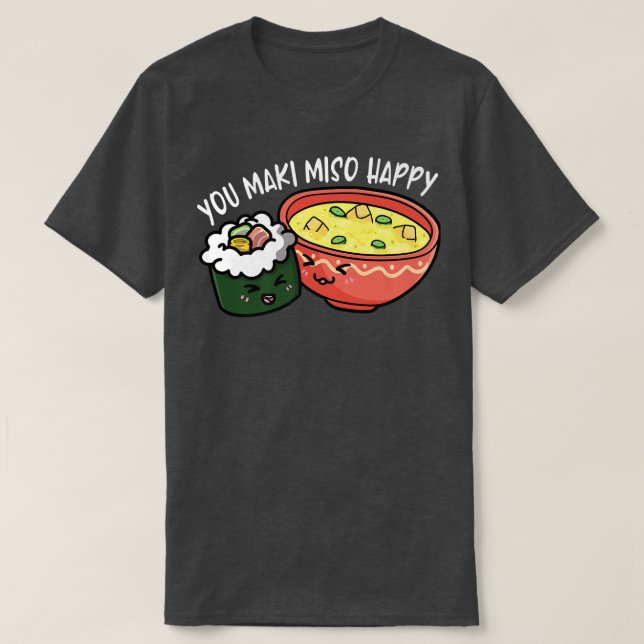 T-shirt Vous faites miso heureux Otaku Japon (Design devant)