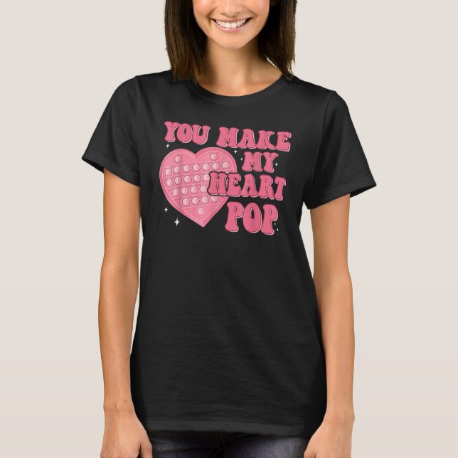 T-shirt Vous Faites Mon Coeur Pop Retro Funny Valentines J (Devant)