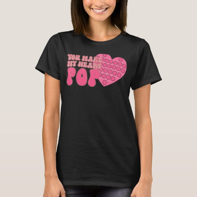 T-shirt Vous Faites Mon Coeur Pop Super Valentines Day Pop (Devant)
