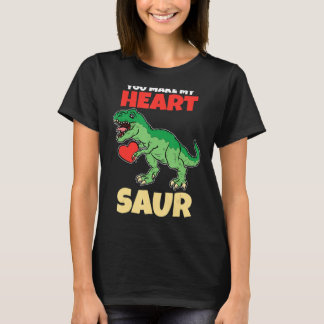 T-shirt Vous Faites Mon Coeur Sauver Valentines Jour Dinos