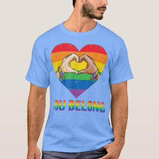 T-shirt Vous faites partie de LGBTQ+ Gay pride arc-en-ciel