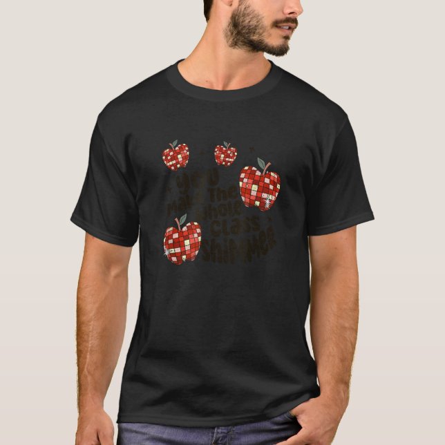 T-shirt Vous faites toute la classe Shimmer Apple Discobal (Devant)