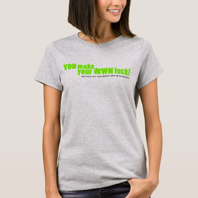 T-shirt Vous faites votre propre shamrock vert chance sur  (Devant)