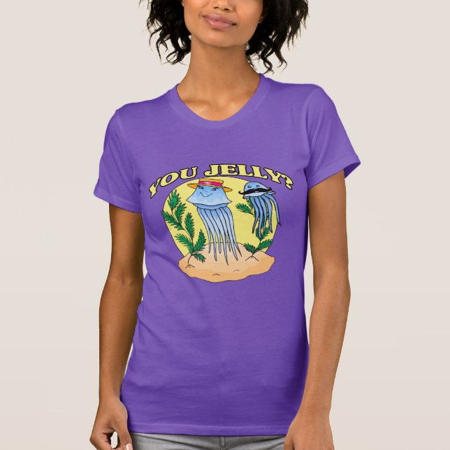 T-shirt Vous gelez des méduses de moustache (Devant)