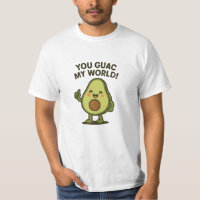Vous Guac Mon Monde. Cute Funny Kawaii Avocado Pun